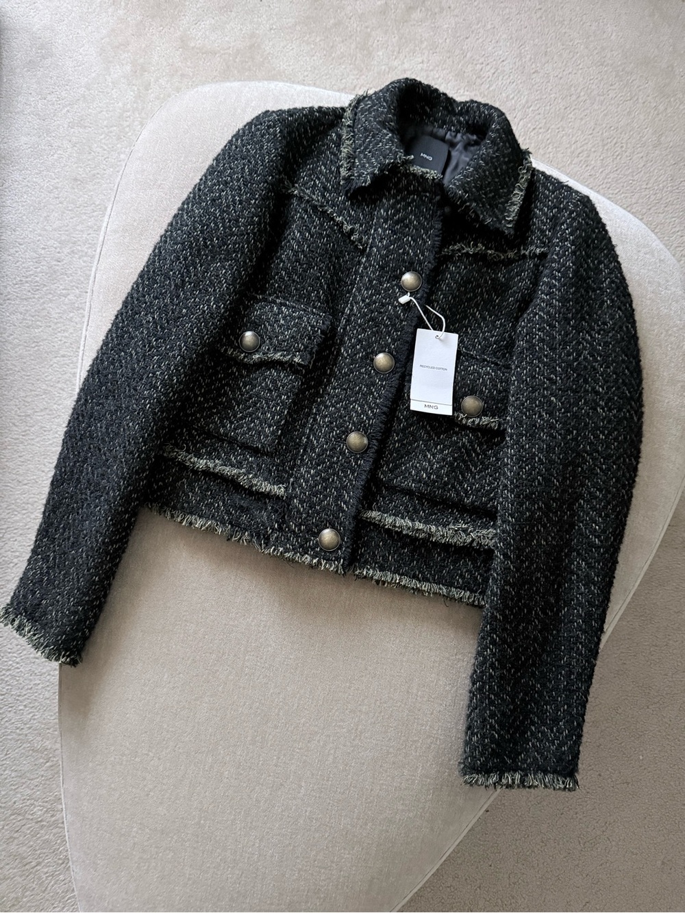 Mango Tweed Jacket - New - Picture 9 of 13
